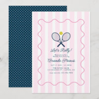 Preppy Girly Country Club Tennis Birthday Party