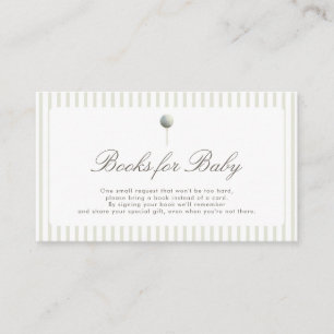 Preppy Golf Tee Books for Baby Card 3.5x2