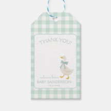 Preppy Goose Baby Shower Gift Tag