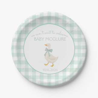 Preppy Goose Paper Plate