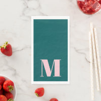 Preppy Green and Pink Monogram Party