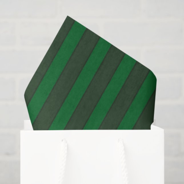 Preppy Green Striped Tissue Paper (Gift Bag)