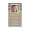 Preppy Grey Striped Pattern Custom Name and Photo