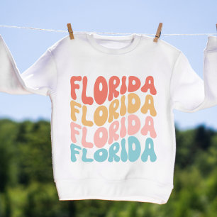 Preppy Groovy Retro Florida Typography Trendy Sweatshirt