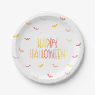 Preppy Happy Halloween Paper Plate