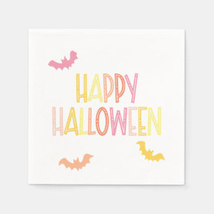 Preppy Happy Halloween Party Napkin
