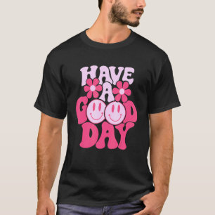 Preppy Have A Good Day Smile Face Aesthetic Trend T-Shirt