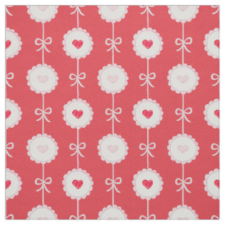 Preppy Hearts Valentine's Day  Fabric