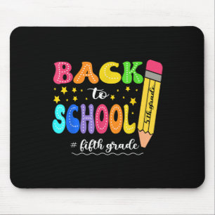 Preppy Hello 5th Grade For First Day Back To Schoo Mouse Pad