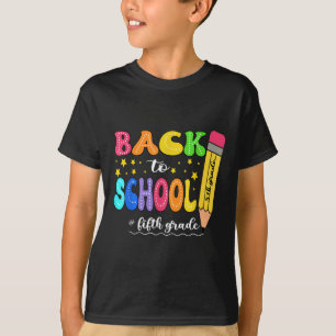 Preppy Hello 5th Grade For First Day Back To Schoo T-Shirt