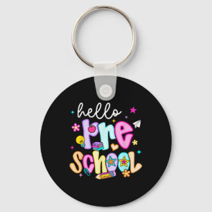 Preppy Hello Preschool Back To School Teachers Stu Key Ring