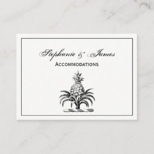 Preppy Heraldic Pineapple Coat of Arms Crest Business Card