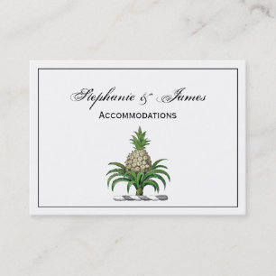 Preppy Heraldic Pineapple Coat of Arms Crest Business Card