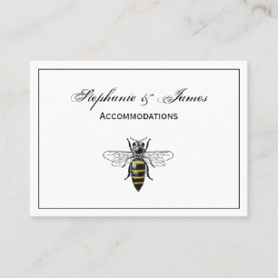 Preppy Heraldic Vintage Bee #2 Coat of Arms C Business Card