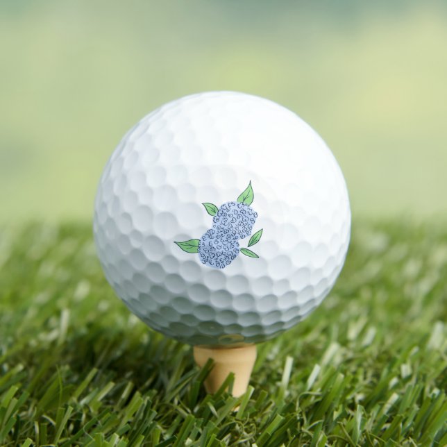 Preppy Hydrangea Classic Floral Golf Balls (Insitu Tee)