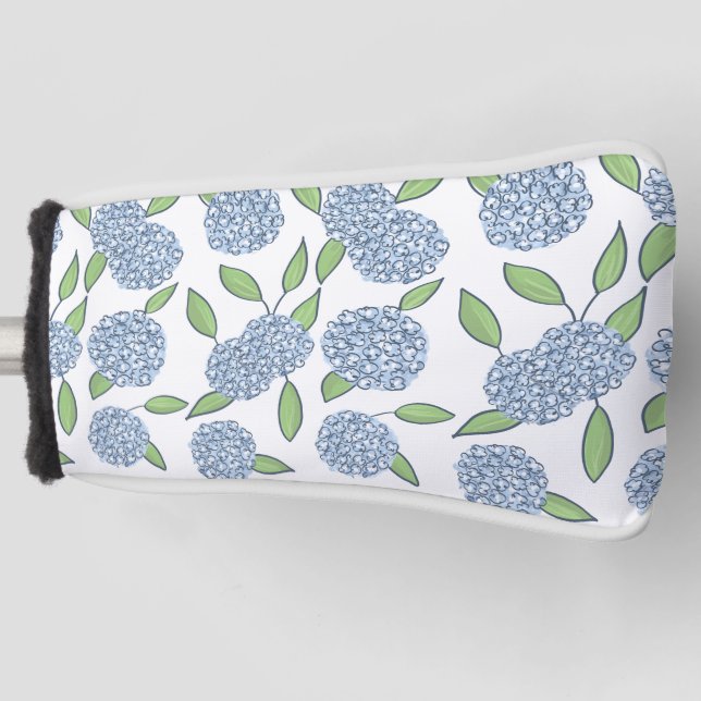 Preppy Hydrangea Preppy Coastal Putter Cover (Front)