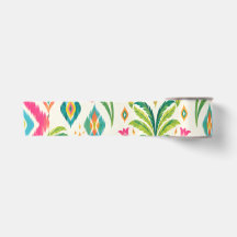 Preppy Ikat Tropical Palm Boho Chic