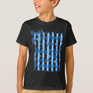Preppy in april wear blue autism awareness coquett T-Shirt