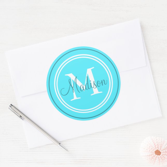 Preppy Initial Monogram/Name Envelope Seal (Envelope)