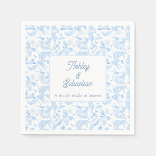 Preppy Jungle Chinoiserie Toile Napkin