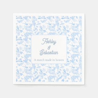 Preppy Jungle Chinoiserie Toile Napkin