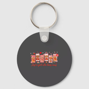 Preppy Just A Girl Who Loves Cows Valentines Day A Key Ring