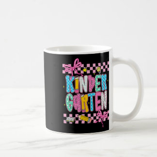 Preppy Kindergarten Back To School 1st Grade Teach Coffee Mug