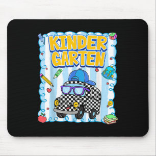 Preppy Kindergarten Back To School Boys First Day Mouse Pad