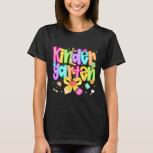 Preppy Kindergarten Back To School Teacher Kinder  T-Shirt