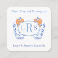 Preppy Married Monograms Fall Bridal Shower