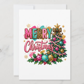 Preppy Merry Christmas Invitation