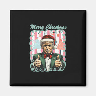 Preppy Merry Christmas Trump 2025 Xmas Make Xmas G Magnet
