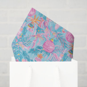 Preppy Palm Beach Christmas Trees & Ornaments Tissue Paper