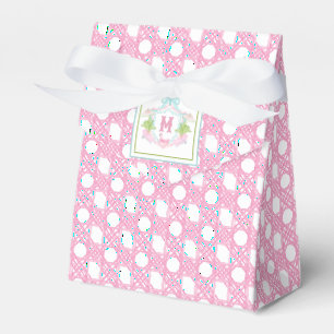 Preppy Palm Beach Monogram Crest Favour Box