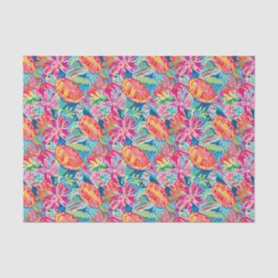 Preppy Palm Beach Tropical Turtles Pattern Tissue Paper