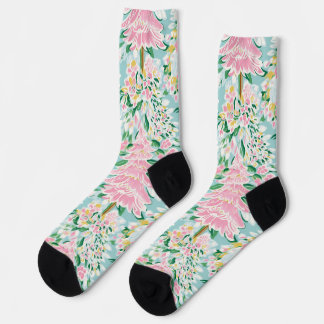 Preppy Pastel Christmas Tree Socks