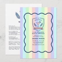 Preppy Pastel Last Margarita Bachelorette Weekend