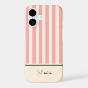Preppy Pastel Pink Striped