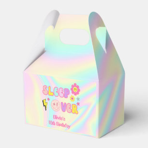 Preppy Pastel Pink Y2K Sleep Over Birthday Favour Box