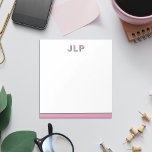 Preppy Personalised Initial Notepads<br><div class="desc">My Preppy Personalised Initial Notepads make great for gifts for friends,  family and even yourself. Personalise with initials for a unique gift.</div>