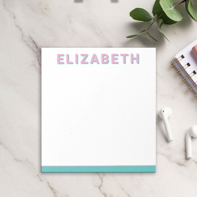 Preppy Personalised Modern Notepads (Creator Uploaded)