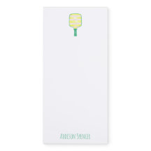 Preppy Personalised Pickleball Notepad
