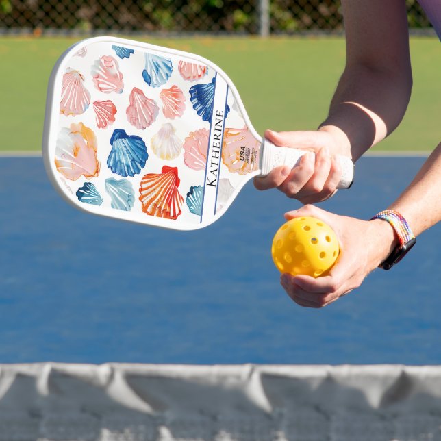 Preppy Pickleball Paddle - Seashell (Insitu)