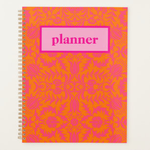 Preppy Pink and Orange Planner