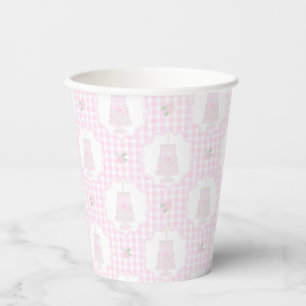 Preppy Pink Bows Trellis First Birthday Ribbonerie Paper Cups