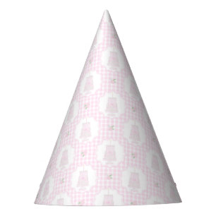 Preppy Pink Bows Trellis First Birthday Ribbonerie Party Hat