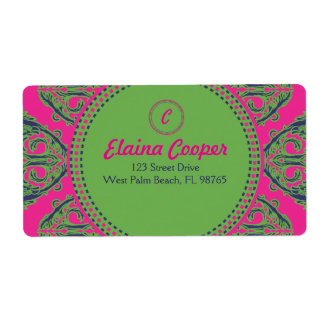 Preppy Pink Damask