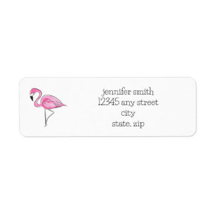 Preppy Pink Flamingo Personalised
