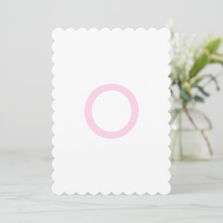 Preppy Pink Ginger Jar Monogram First Banner Invitation