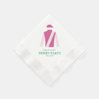 Preppy Pink Jockey Silks Derby Party Personalise